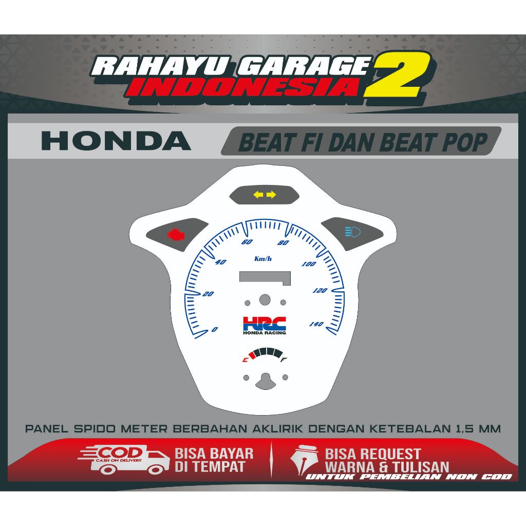 PAPAN SPEEDOMETER CUSTOM HONDA BEAT FI