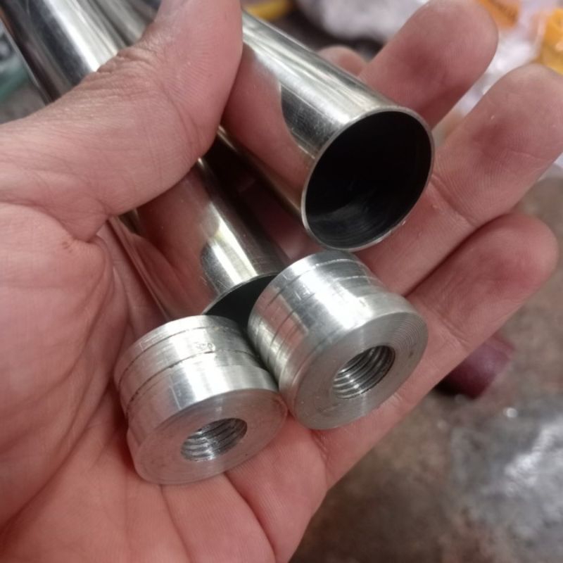 peredam stainless od22 panjang 17cm