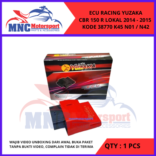 ECU RACING YUZAKA CBR 150 R LOKAL 2014 - 2015 KODE 38770 K45 N01 / N42