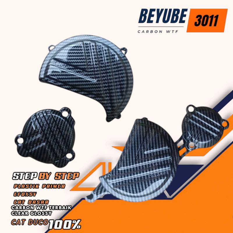 extra diskon Cover mesin carbon WTF 56kawasaki KLX /Dtracker 150