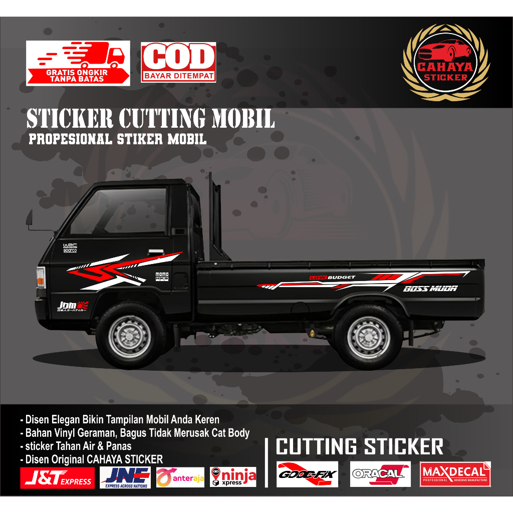 sticker mobil pickup l300 sticker mobil mitsubishi l300 sticker mobil pickup sticker variasi mobil