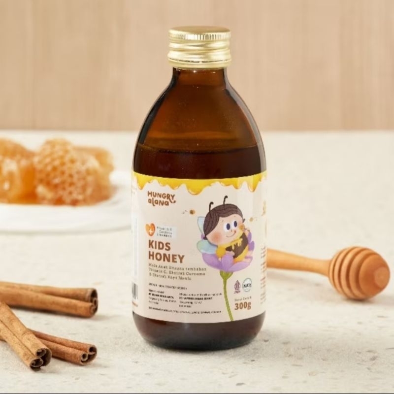 

Hungry alana KIDS HONEY <READY STOK> madu organik vit c curcuma dan kayu manis