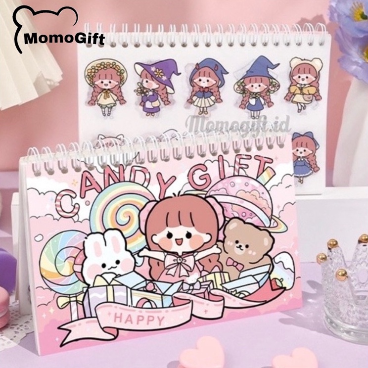 

Kejar Murah Buku Stiker Aesthetic Motif Karakter Farm Girl 1 Buku 5 Lembar