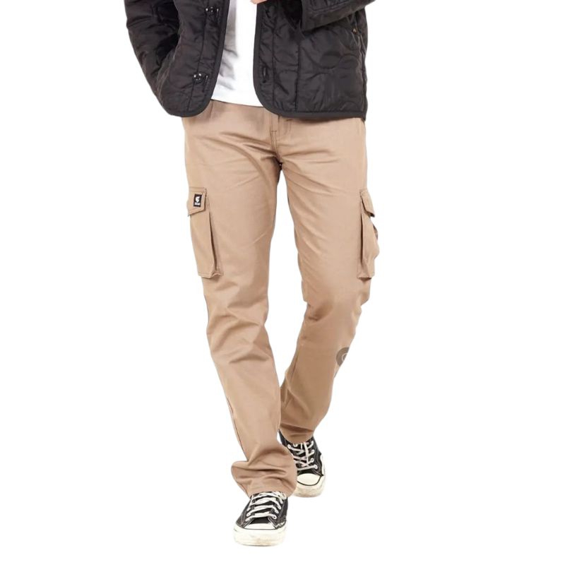 Celana Cargo Panjang Pria Bahan Twill | Banyak Kantong | Adem & Fleksibel