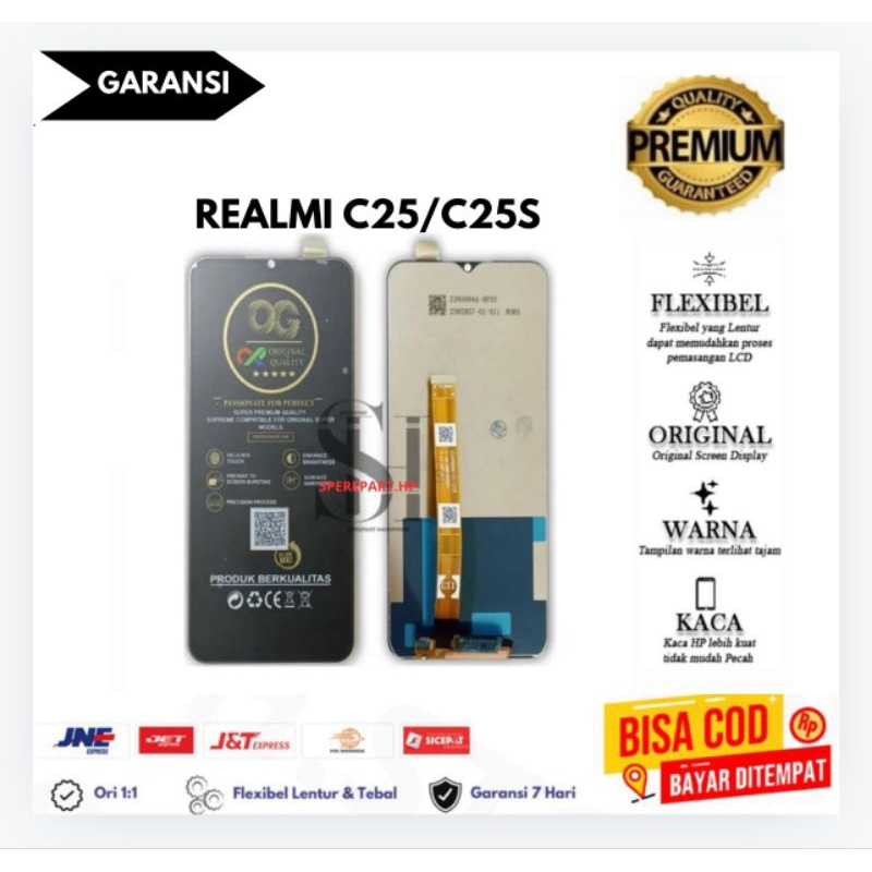 LCD TOUCHSCREEN REALME C25/C25S FULLSET ORIGINAL/LCD ORIGINAL REALME C25/C25S