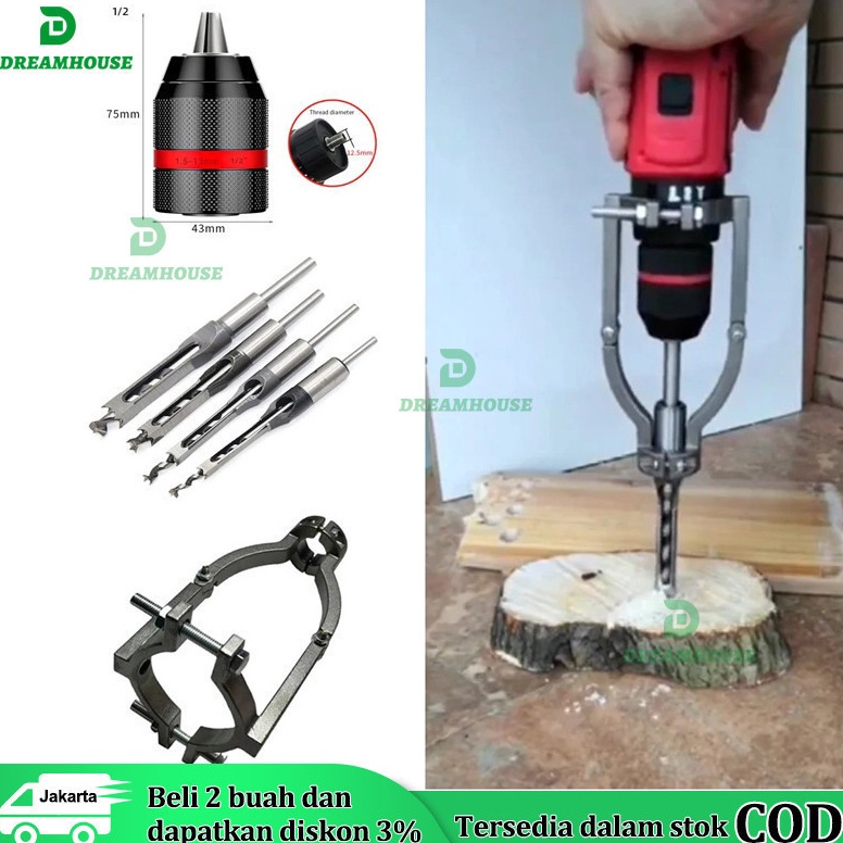 Special Price 1PCS Mata Bor Putar Profesional 1Mm Mata Bor bobok kayu Persegi Hole Drill Bit  Mata B