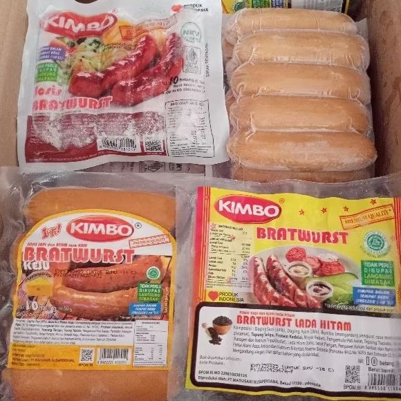 

Kimbo sosis bratwurst original keju lada hitam