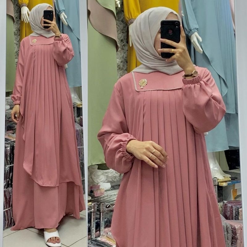 GAMIS POLOS SIMPEL NAY/ GAMIS FASHION / GAMIS KETSUAL