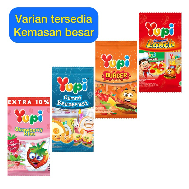 

Yupi permen gummy enak kemasan besar