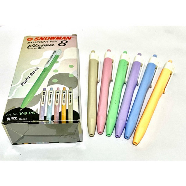 

PULPEN SNOWMAN V8 BODY PASTEL/SATUAN