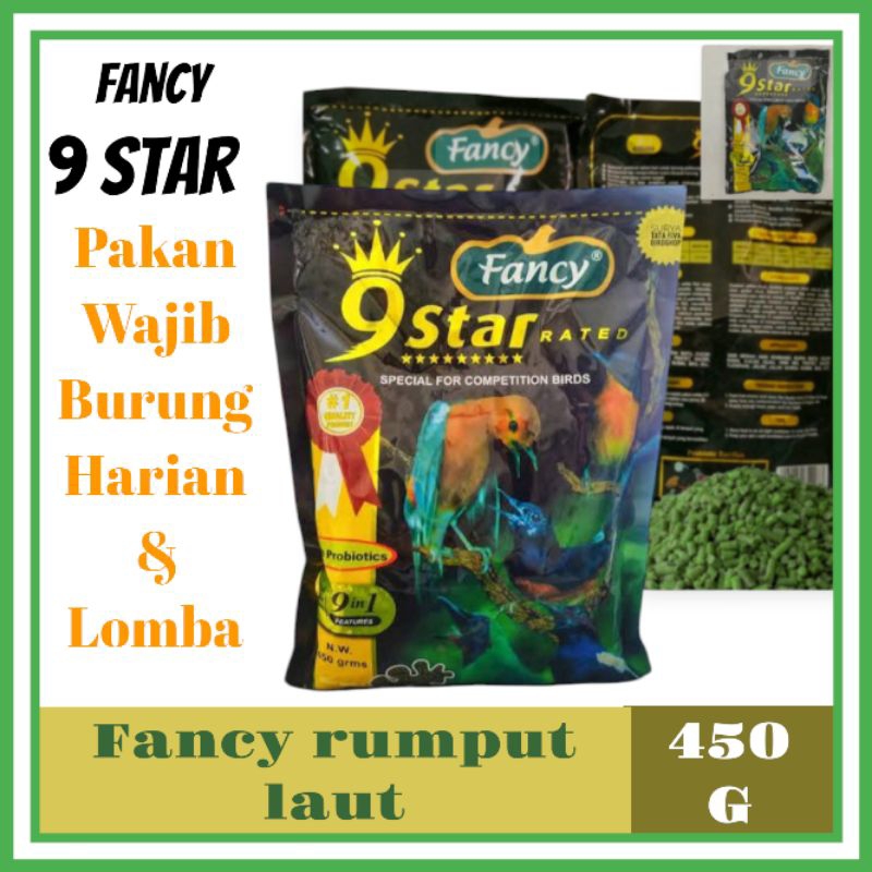 Voer fancy 9 star 450 g / fancy rumput laut