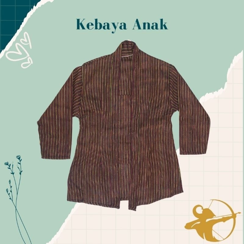 Kebaya lurik anak katun tenun ATBM