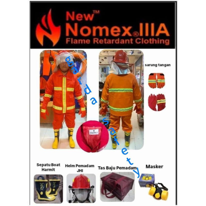 Setelan Baju Pemadam Kebakaran full set / Baju Pemadan Kebakaran / Helm Pemadam Kebakaran/ Jual Baju