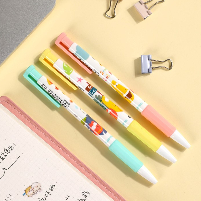 

Deli EQ26-BK Larva Ballpoint Pen / Pulpen Semi Gel Cetek Hitam 0.5mm Ujung Bundar Menulis Lebih Lancar