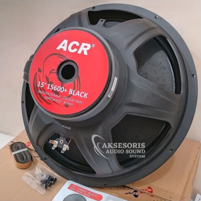 Speaker ACR 15600+ Black 15inch 500 Watt Kualitas Bagus