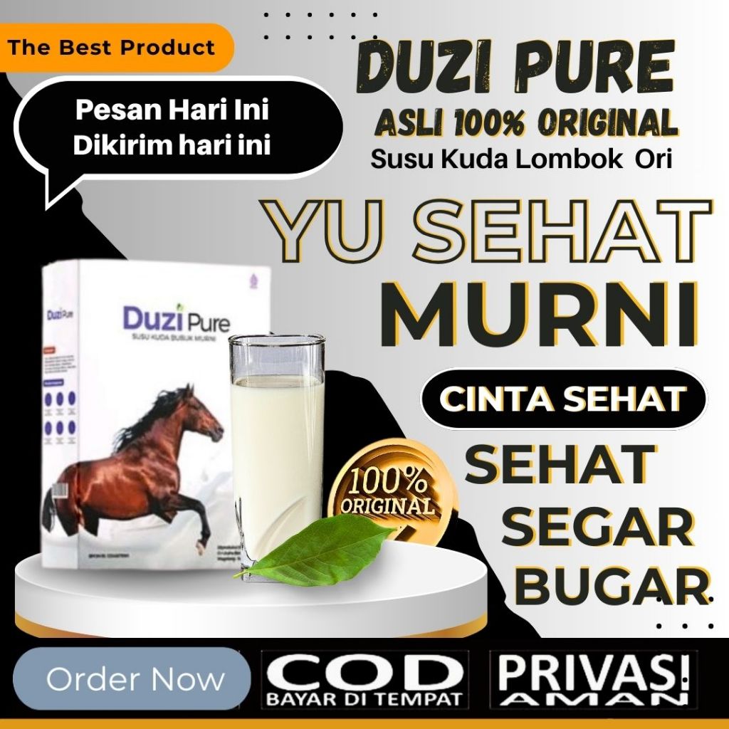 

Susu Kuda Murni Duzi Pure Untuk Tulang Dan Sendi Asli Original