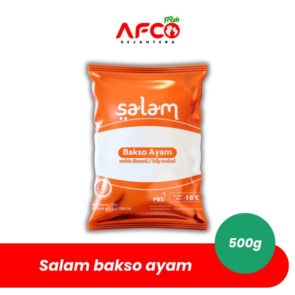 

Afco Fresh Salam bakso ayam 500g