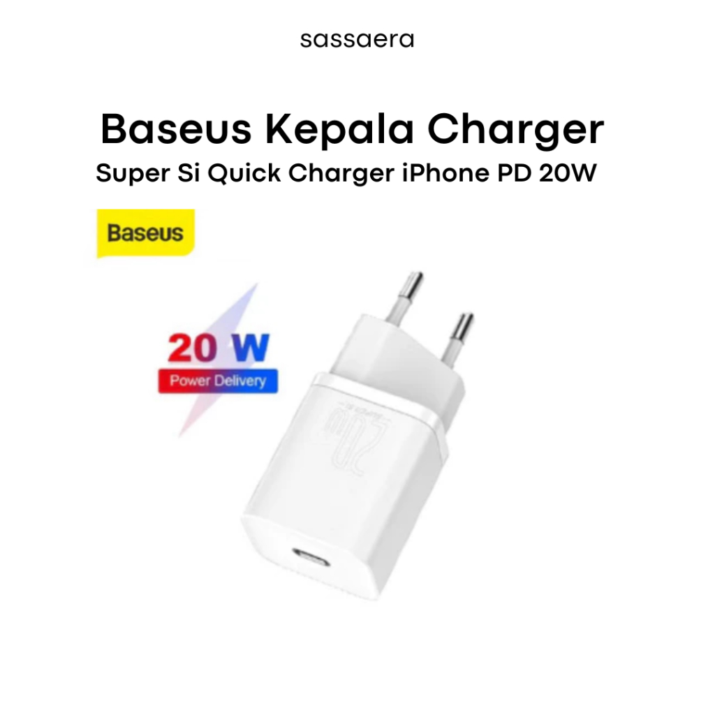 (PRELOVED) Baseus Kepala Charger Super Si Quick Charger iPhone PD 20W