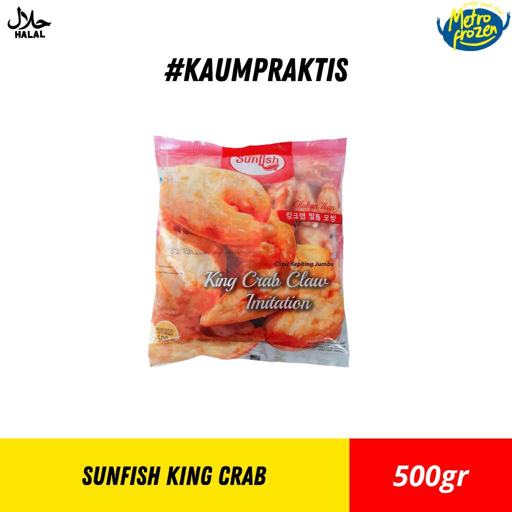 

SUNFISH King Crab Olahan 500gr // Sunfish King crab instan Banjarmasin // Metrofrozen Store