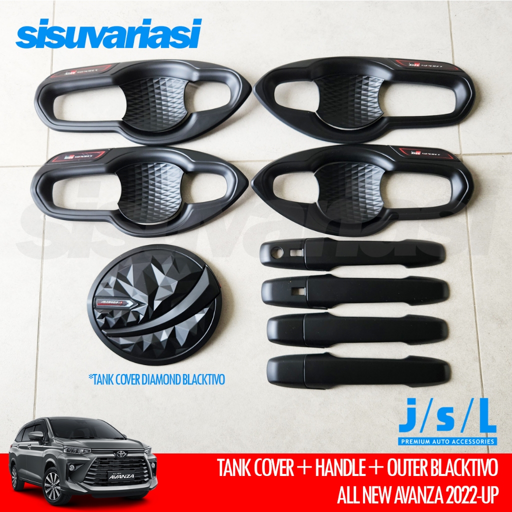Cover Handle & Outer Pintu Tank Cover Avanza Xenia Veloz 2022 2023 2024 2025 | Aksesoris Mobil