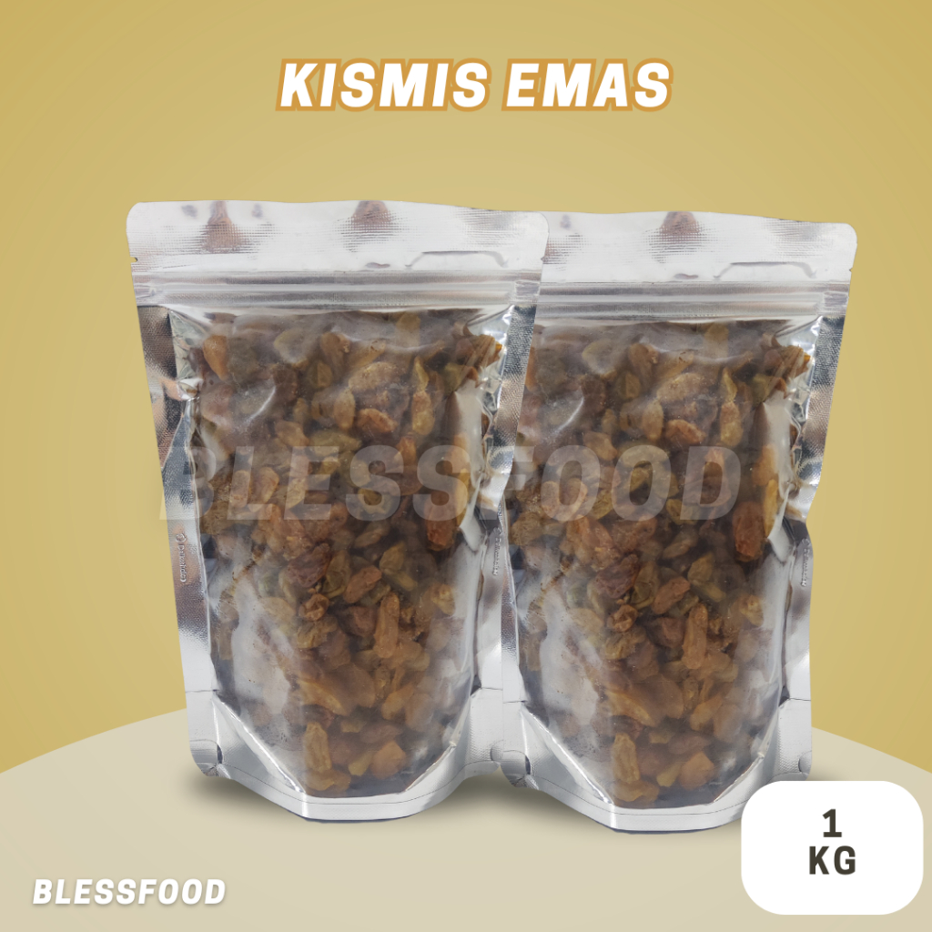 

Golden Raisin Kismis Emas Organik 500 Gram 1 KG