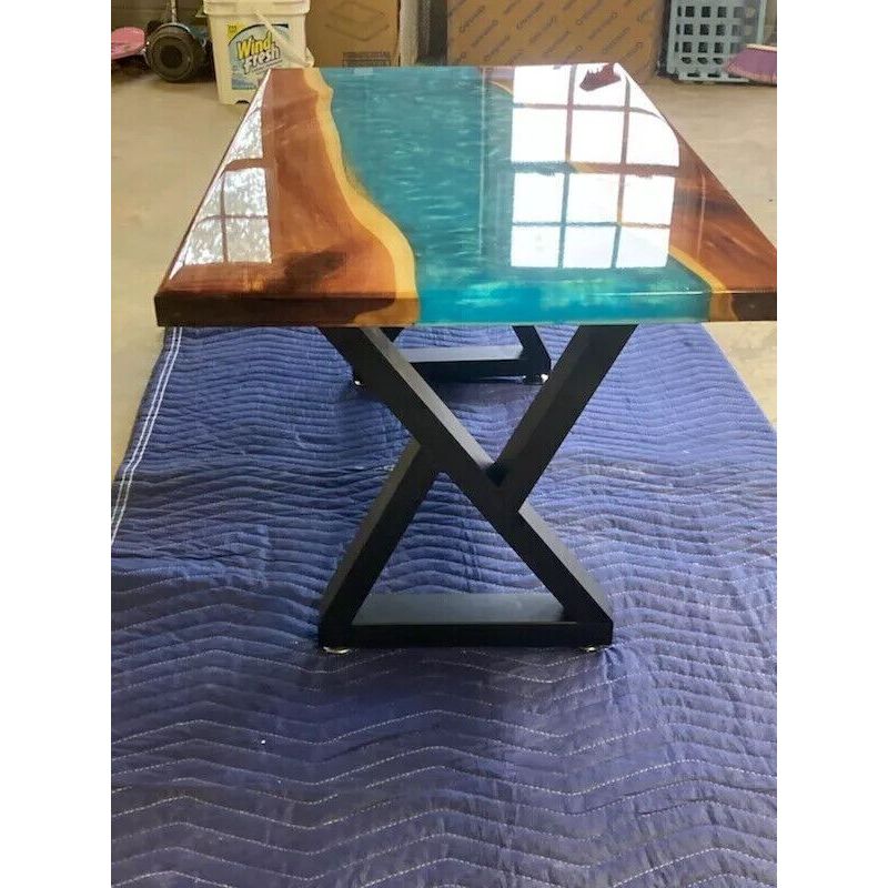 meja resin terbaru/meja resin minimalis/meja ruang tamu/meja kayu kombinasi resin/meja resin/meja te