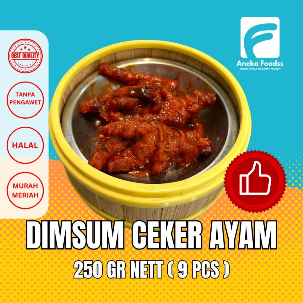 

DIMSUM FROZEN CEKER AYAM PREMIUM MURAH FROZEN HALAL ISI 9 PCS