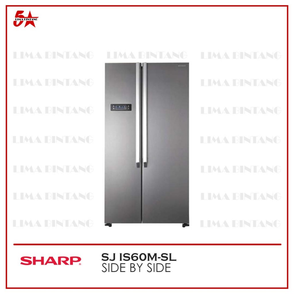 KULKAS SIDE BY SIDE SHARP 563 LITER SJ-IS60M-SL / SJ IS60MSL INVERTER