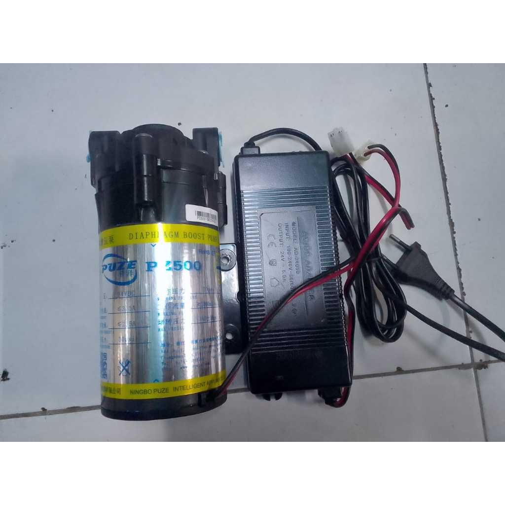 Pompa RO 500Gpd 24Vdc with adaptor 5A RO pump 500 gpd BOOSTER PUMP 500 GPD