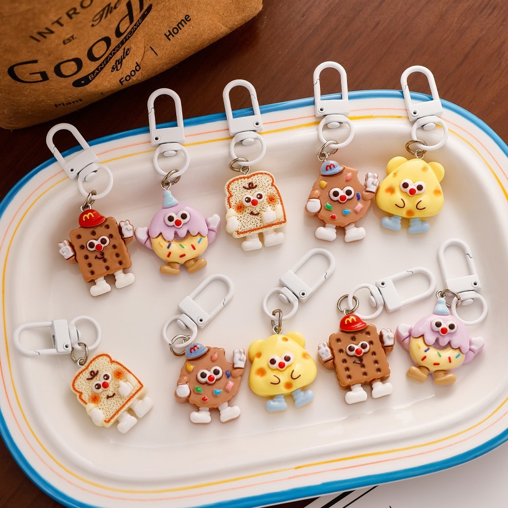 

3D Kartun Biskuit Simulator Keychain Biscuel Hanging Dekorasi Hadiah Pacar