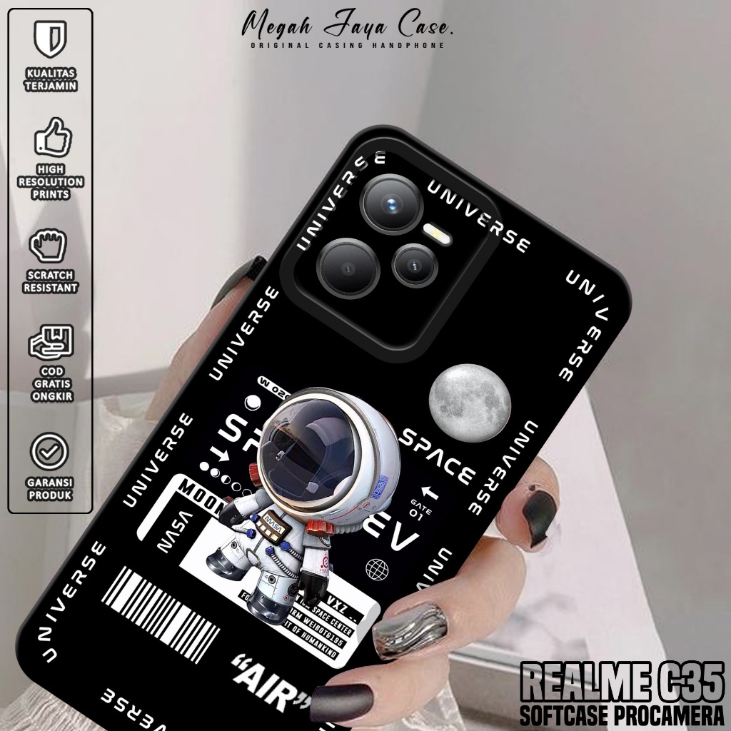 Case Realme C35 - Softcase Hp Realme C35 Motif PLNT - Silikon Hp Realme C35 - Kondom Hp Realme C35 -