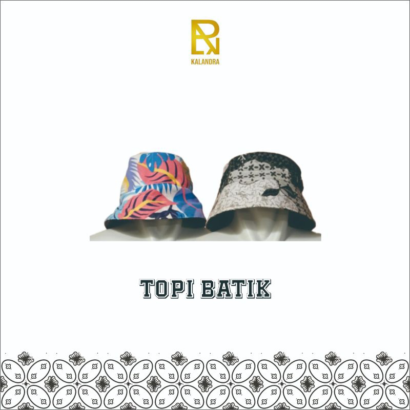 Bucket Hat Batik Dewasa Bolak Balik (Topi Batik)