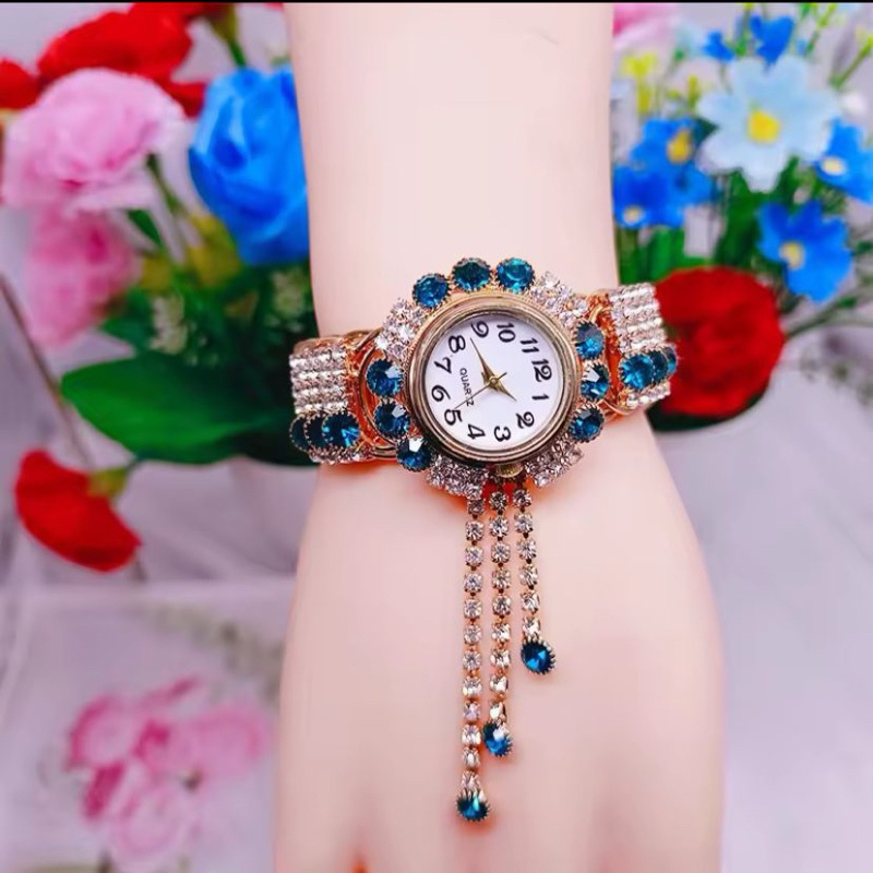 Jam tangan wanita Luxury model ful diamond jam tangan mewah