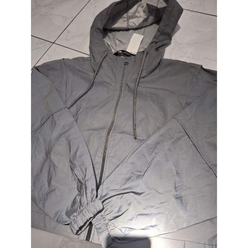 Zara reflektif outdoor jaket second original