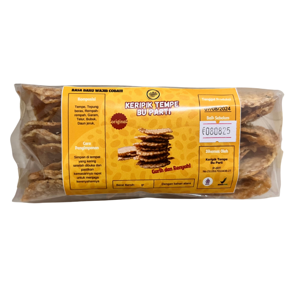 

KERIPIK TEMPE OLEH OLEH KHAS MALANG DAUN JERUK/ORIGINAL