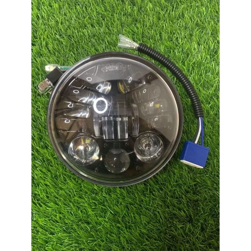 REFLEKTOR HEADLAMP BILLED LAMPU DEPAN DAYMAKER ANGEL DAYMAKER 19 MATA senja biru 5.75 batok cb100 pe