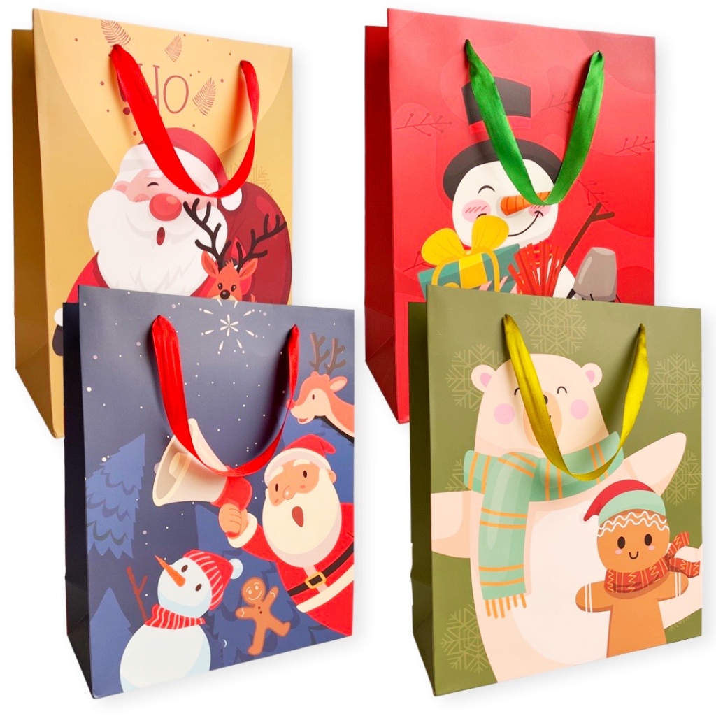 

Kantong Kertas / Paper Bag Natal Santa 32x26x12cm 70180600