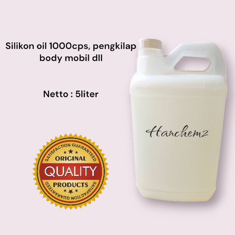 SILIKON OIL 1000cps/PENGKILAP BODY MOBIL/PENGKILAP BAN @5liter