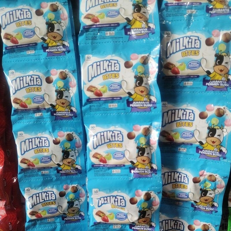 

permen Milkita Bites / permen susu rasa mix / harga per rentang isi 10