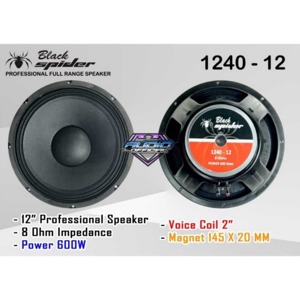 Speaker Black Spider 12inch Type 1240 /12'' BLACK SPIDER 1240 Original