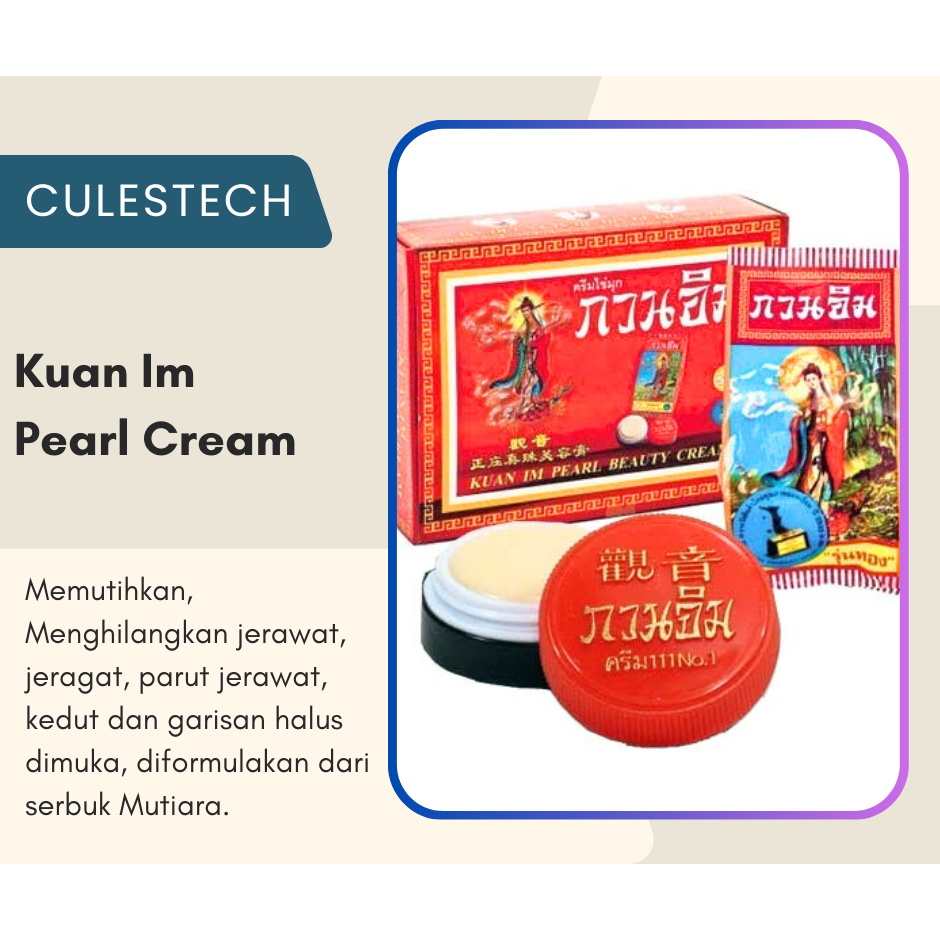 Kuan Im Pearl Cream Kwan Im Whitening Anti Acne Original
