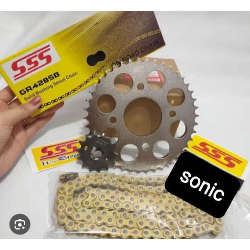 gear sonic 150 cbr 150 cb 150 mega pro verza 428 GEAR SET SSS 1 SET GEAR SSS 100% ASLI gear depan ge