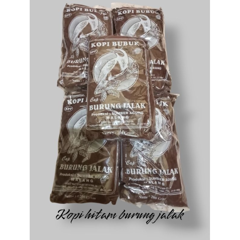 

Kopi bubuk cap burung jalak 1kg kemasan 200 gram murah meriah kopi bubuk asli