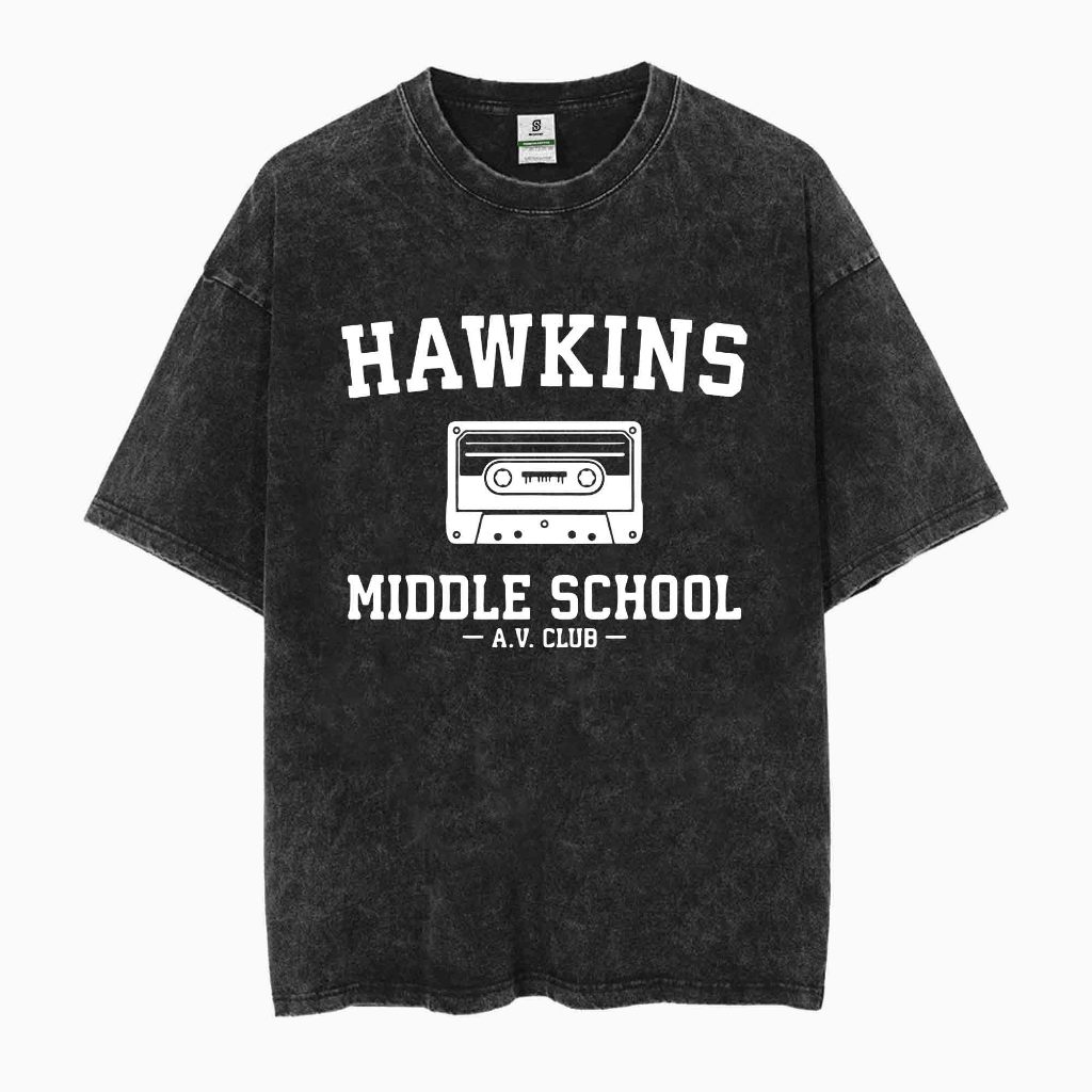 Kaos Hawkins Middle School Style Oversized Washed Tee