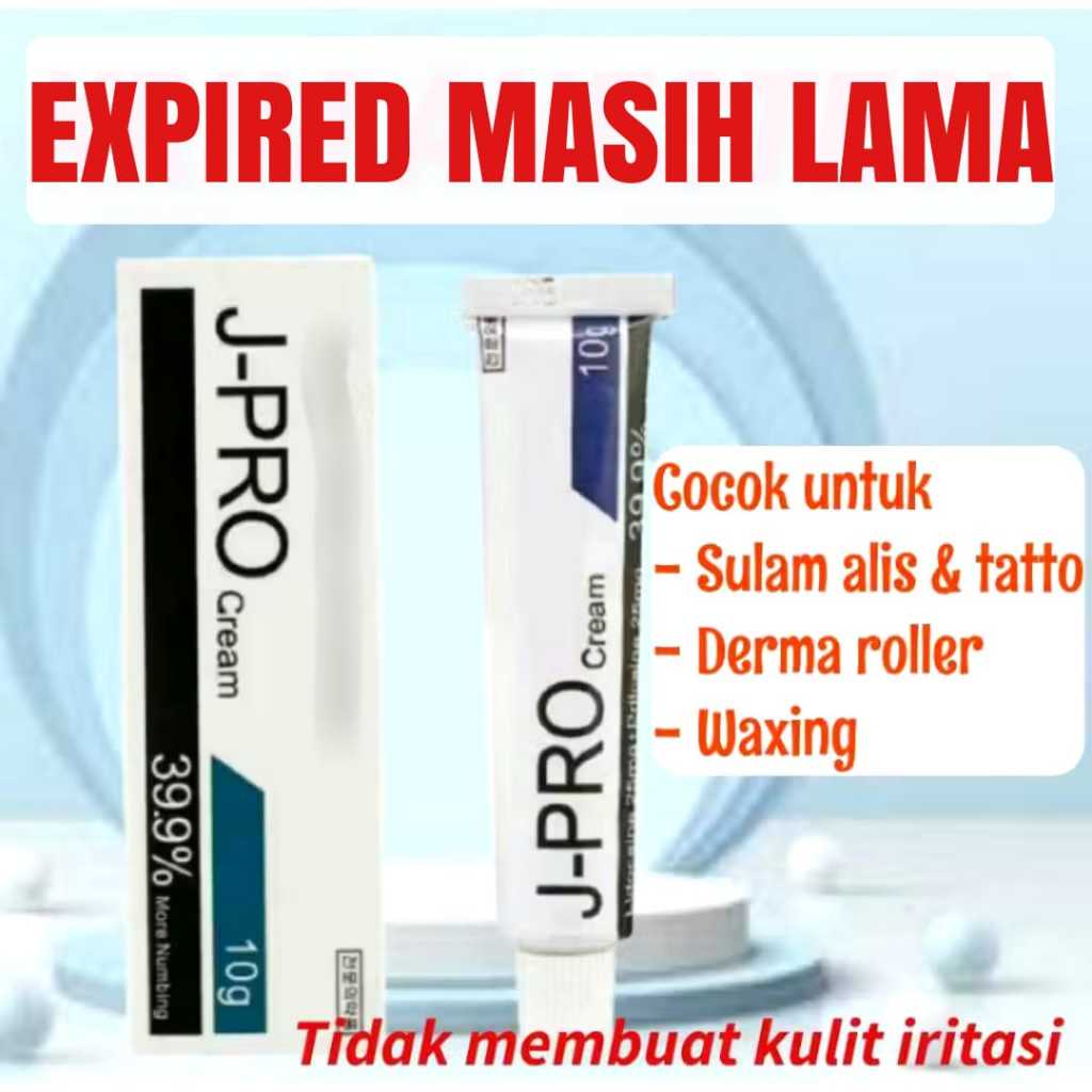 JPRO Cream Anestesi Wajah Dermapen J PRO Lidocaine Anastesi Original Sulam Alis Bibir Tattoo Filler