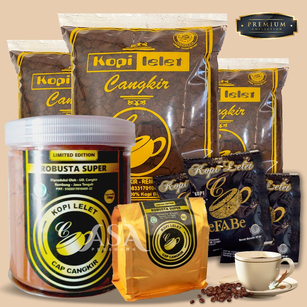 

Kopi Lelet Rembang Asli Cap Cangkir Robusta