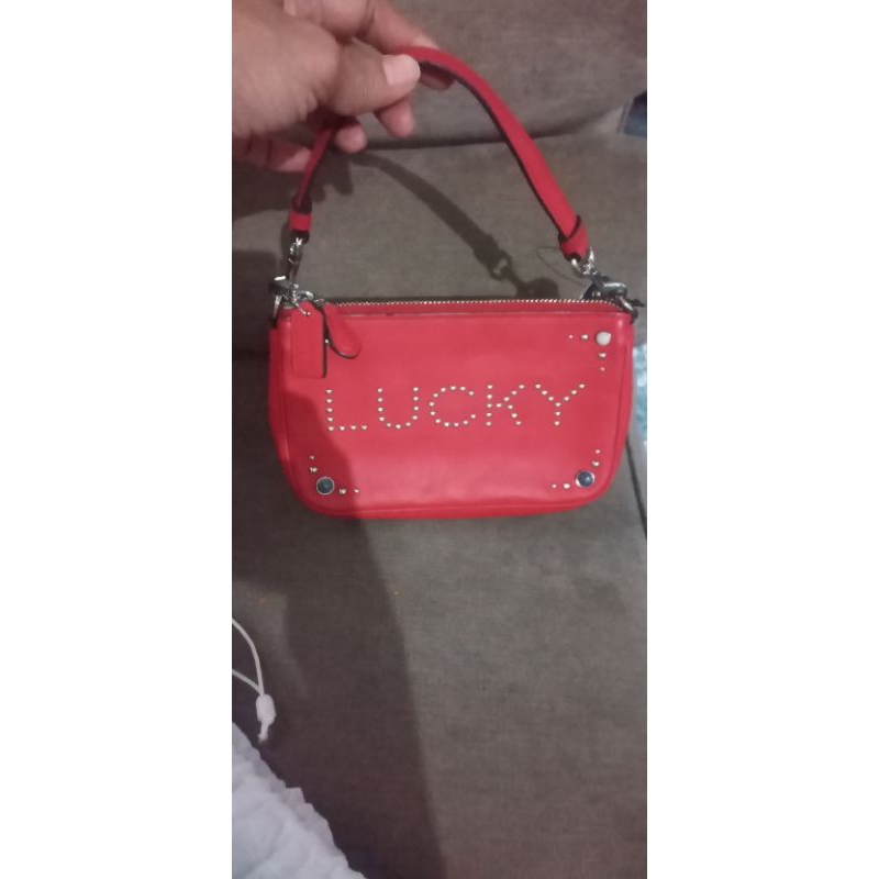 preloved/second coach nolita wristlet otentik original