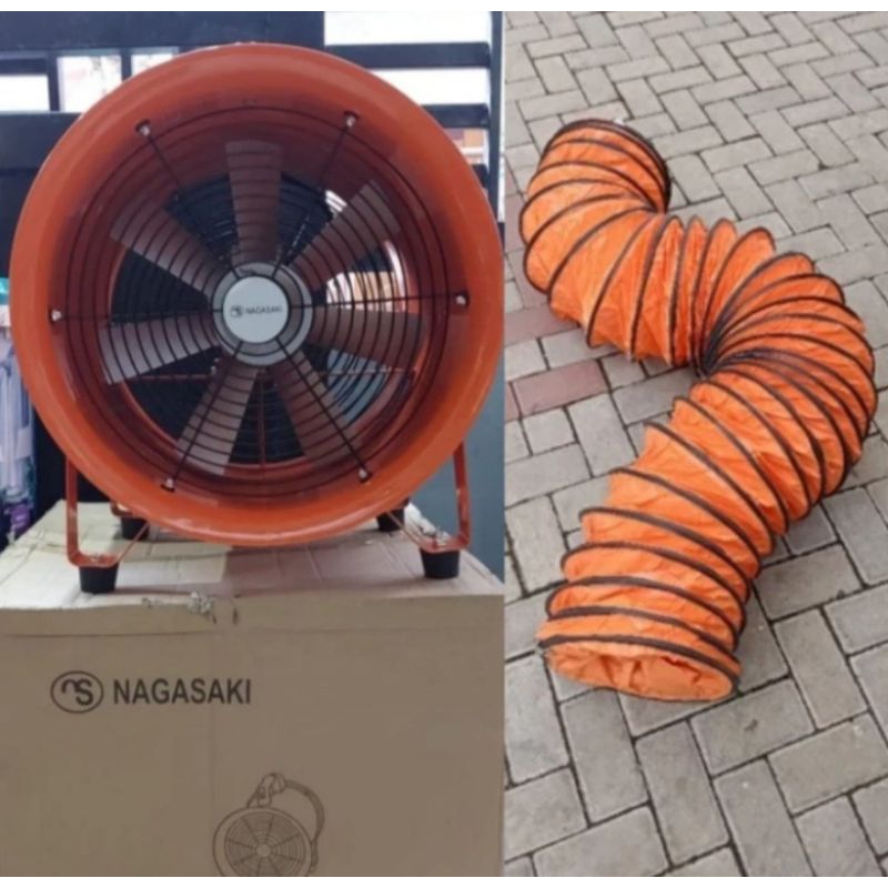 KIPAS BLOWER VENTILATOR PORTABLE 16 inch NAGASAKI + SELANG 5 METER