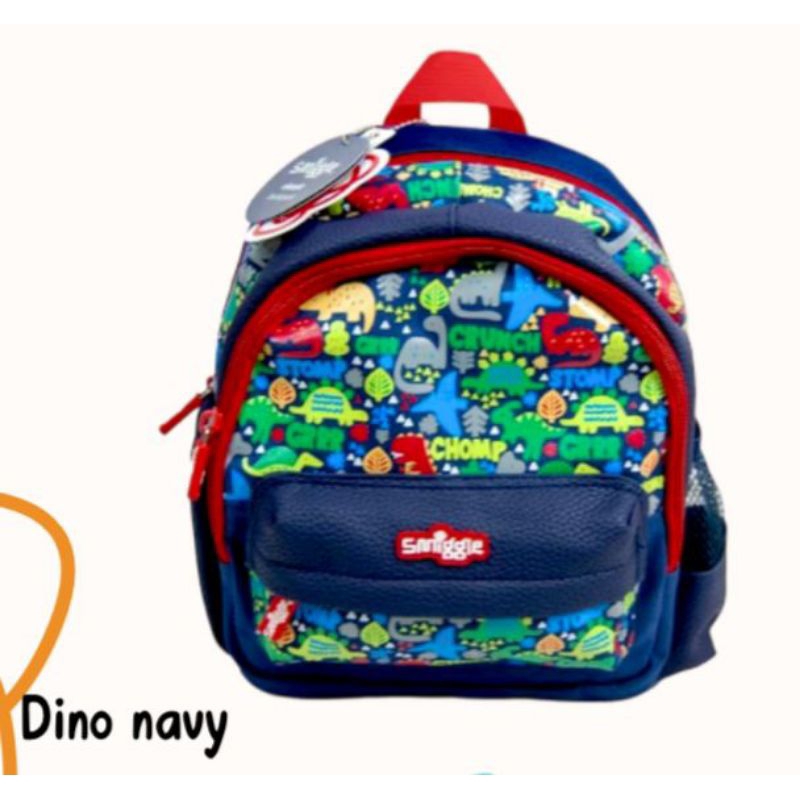 Smiggle Teeny Backpack Heimi Dino Navy