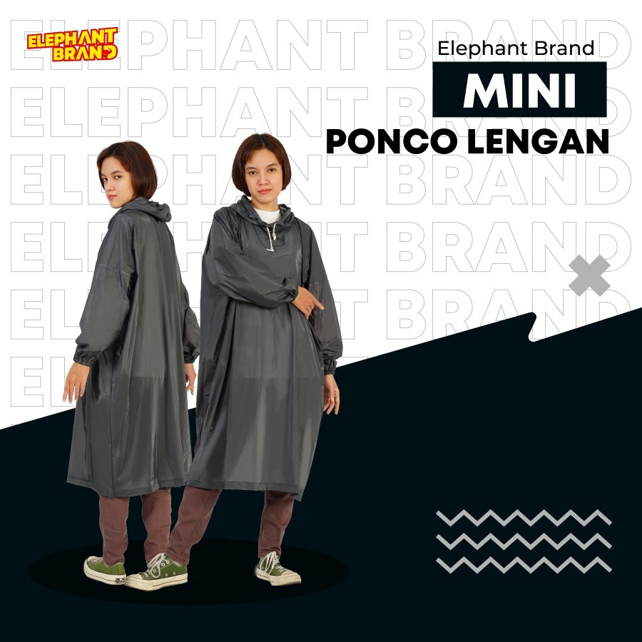 Jas Hujan Ponco Dewasa Mini Elephant Brand